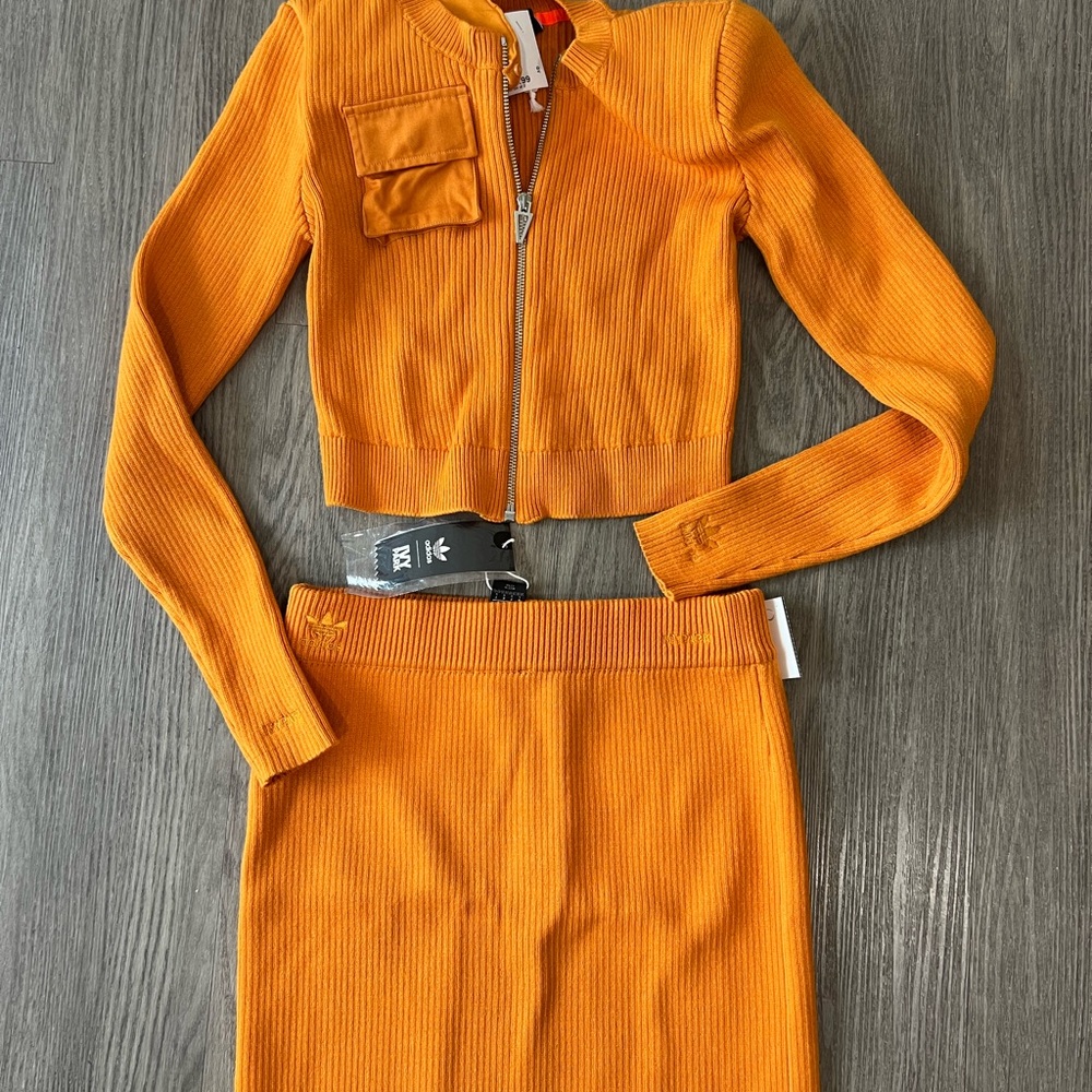IVY PARK Orange Mini Pencil Dress Set